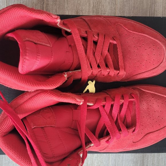 Jordan 1 Red Suede High 10.5 - Picture 6 of 7